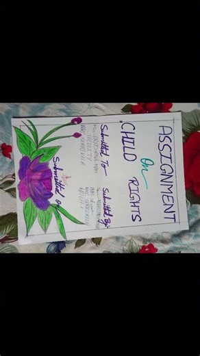 @#//Assignment on #child rights#//front page ❤️ ❤️ 😊😊😊😊♥️♥️♥️