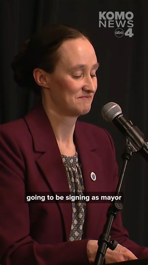 Seattle's new Mayor Katie Wilson announced her first two executive orders Thursday. The first focuses on homelessness and accelerates efforts to bring people inside by expanding shelter options and affordable housing. The second focuses on creating "at least one" bus lane on the oft-congested Denny Way. | KOMO News