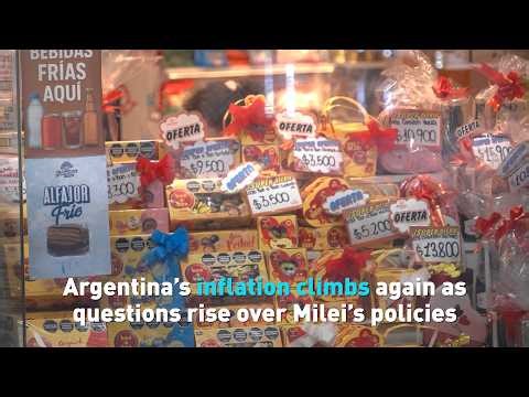 Argentina’s inflation climbs again as questions rise over Milei’s policies