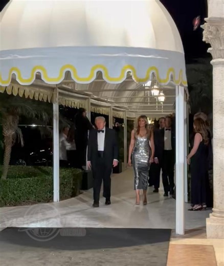 Trump & Melania at Mar-a-Lago NYE Party #Trump #MelaniaTrump #NewYearsEve2026 #MarALago #NYEParty #PresidentialEvents #USPolitics #HolidayCelebration #GalaNight #TrumpFamily | Vision Pulse Media
