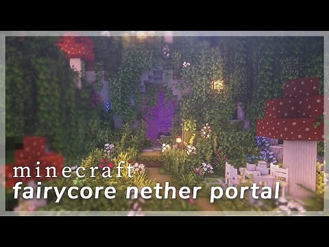 [Minecraft] Fairycore Nether Portal 🧚‍♀️🌷 - Bite-Sized Build | CIT Resource Packs