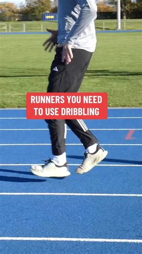 Dribbling is a massive hack to improve running form and efficiency. Check out the warm up plans at Elitetrackcoaching.com #runningcoach #trackcoach #running #runningtips #runner | Elite Track Coaching