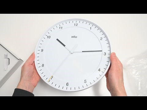 Braun Classic Analogue Wall Clock- BC17W - Unboxing