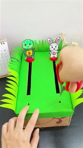 DIY a Fun Tortoise and Hare Race Toy with Cardboard Boxes