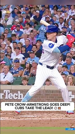 PETE CROW-ARMSTRONG GOES DEEP! CUBS TAKE THE LEAD! | Pitch Perfect Highlights | #shorts #HR #BigFly