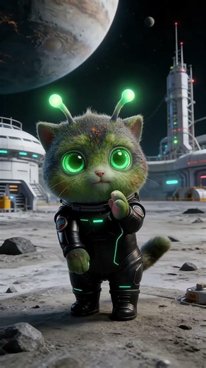 Cyber Alien Cat Requebreixon Dance Challenge 🔥