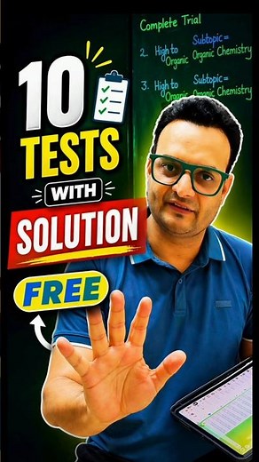 Chemistry FREE Test SERIES For NEET 2026 #neet2026 #neet #neetchemistry #sarveshsir
