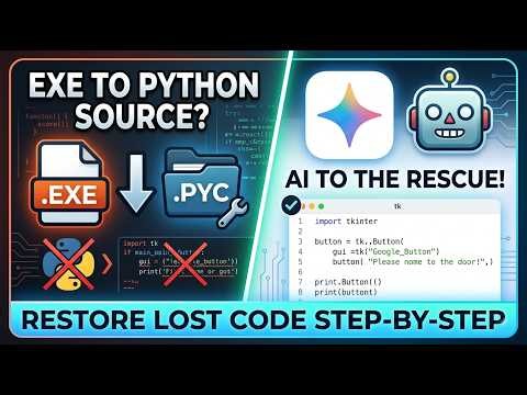 How to Decompile .exe to Python Source Code with AI (PyLingual & Gemini)