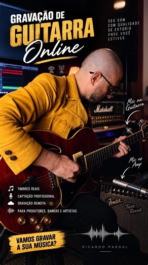 Por que usei 2 microfones nessa gravação de guitarra? 🎸🎙️