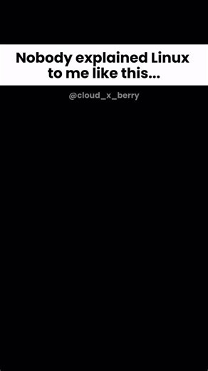 Follow @cloud_x_berry for more info #Linux #LinuxAdmin #OpenSource #DevOps #LinuxCommands Linux operating system, Linux kernel, Bash shell, terminal commands, file system hierarchy, permissions and ownership, users and groups, process management, systemctl, package managers apt yum dnf, environment variables, SSH, cron jobs, networking commands, logging and monitoring, shell scripting, virtualization, containers, server administration, system performance | Cloud X Berry