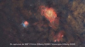 SVBONY SV260 Telescope Filter, 2'' Multi-bandpass Star Field Filter, 90% Light Transmittance, Cut-Off Depth OD4, Telescope Accessory for Reflection Nebula Galaxy Suburb Astrophotography