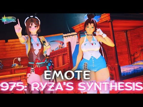 [PSO2 NGS] 975: Ryza's Synthesis Emote Lobby Action 975「ライザの調合」