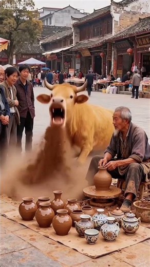 🐃The cow saved the girl! 😳🤣