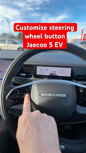 Jaecoo 5 steering wheel button customization revealed #jaecoo5ev #cartech #shorts