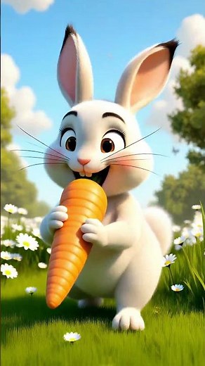 Funny Rabbit Poem 🐇 | Kids Entertainment Poem | Cute Cartoon Poem for Children