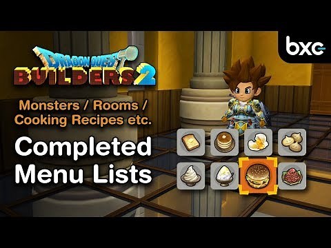 ALL Cooking & Room Recipes / Monster Item Drops & MORE! | Dragon Quest Builders 2