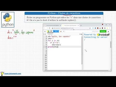 python string • write a program to remove the "e" • high school SNT for loop