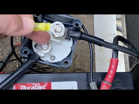 Installing battery disconnect on my boat
