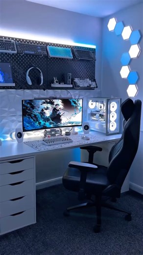 gregzy.setup on Instagram: "Happy weekend Instagram! What are you playing? The setup today. Enjoy. 🎥🔥 ▪️ Pixel Art - @divoom_global ▪️Desk Mouse - @glorious ▪️ Desk Keyboard - @attacksharkgear ▪️ Chair - @blacklyte.official ▪️Monitor - @alienware ▪️Headset - @razer ▪️Lighting - @goveeofficial ▪️Speakers - @edifier_global ❌ DO NOT SHARE WITHOUT CREDIT 📨 DM TO COLLAB 👍🏻 LIKE - FOLLOW - COMMENT @gregzy.setup Check out the Instagram partner. 🤝 @t1tan28 🏷️ TAGS #fyp #gamer #gaming #gamingsetup