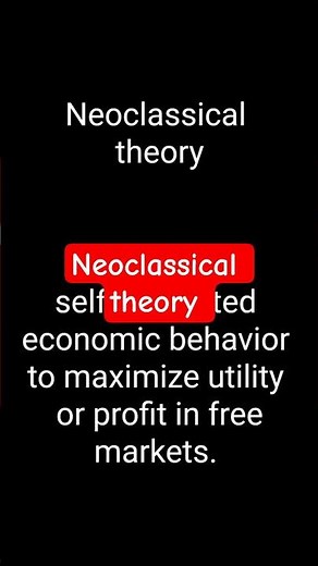 Neoclassical theory