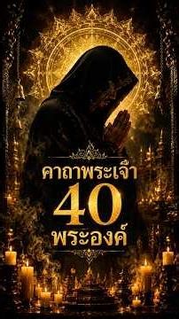 คาถาพระเจ้า 40 พระองค์ | บทสวดพุทธมนต์ศักดิ์สิทธิ์ เสริมสิริมงคล รักษาจิตใจ