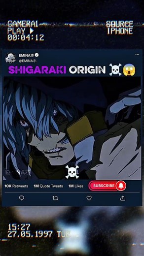 SHIGARAKI ORIGIN☠️😱 |#mha #mhaedit #myheroacademia