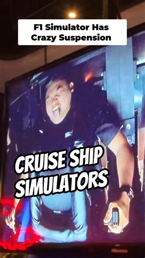 F1 Simulator Ride a REAL Formula One Race Car #travel #cruise #cruisetour #msc #cruiseship