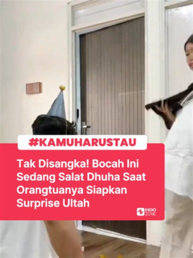 Kedua orang tua ini sudah menyiapkan kue, mahkota, dan confetti untuk surprise ulang tahun anaknya. Namun, rencana tersebut harus ditunda karena sang anak masih salat Dhuha dan melanjutkan murojaah di kamarnya. Begitu murojaah selesai dan pintu kamar terbuka, confetti popper langsung diledakkan. Mahkota emas pun dipasangkan ke kepala sang anak, lalu mereka berkumpul di depan kue ulang tahun. Sang anak pun tersenyum saat mendapat kejutan dari kedua orang tuanya. Ekspresi bahagianya jadi penutup m