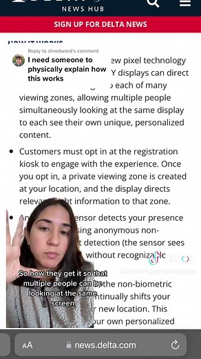 Explaining Delta's Parallel Reality Technology