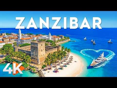 [4K] Zanzibar 🇹🇿 Discover the Tropical Paradise and Crystal Waters of Tanzania With Deep House Chill