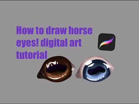SSO horse eye tutorial || procreate+Apple Pencil