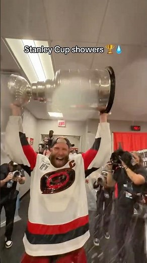 Stanley Cup Locker Room SHOWER #nhl #stanleycup
