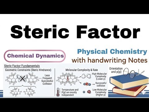 Steric Factor in Collision Theory | P-Factor | Chemical Kinetics | Physical Chemistry Notes