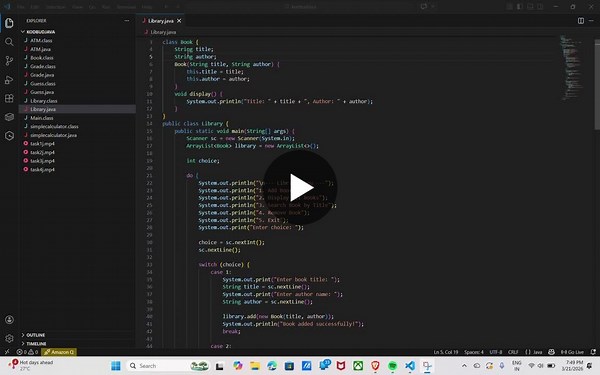 #internship #kodbud #programming #java #coding | NAKKALA SAMBA SIVA KRISHNA