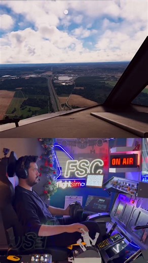 Flight Simulator Cockpit on Instagram: "Starting from 1000 ft and riding it all the way down to touchdown at LFLL Lyon ✈️ Clean approach, smooth cuts, and that wing & engine window view you never get tired of. Sometimes, this is exactly how a descent should feel. Another flight, same sim studio. Window seat… or cockpit? #msfs2020 #flightsimulator #flightsim #aviationgeeks #simlife"