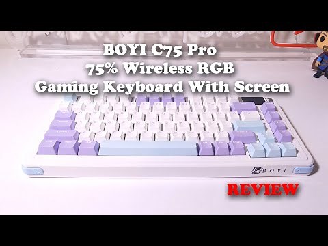 BOYI C75 Pro 75% Wireless RGB Gaming Keyboard With Screen REVIEW