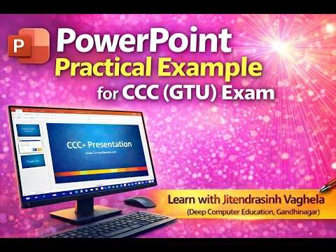 Powerpoint Example for CCC (GTU) Exam