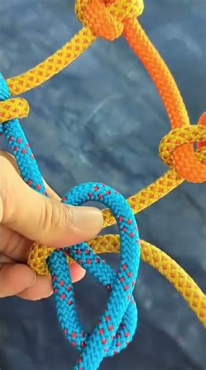 This is a tutorial on how to make a net using rope that we need to know how to do. #youtubeshorts
