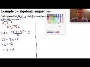 Finding k in an arithmetic sequence