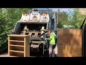 Leach 2RIII Rear Loader Garbage Truck Packing Bulk- Chicago Streets & Sanitation