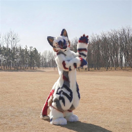 Custom Toony Kemono Full Fursuit – Handcrafted Professional Mascot – Faelan the Little Wolf - Etsy