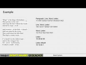 Solving Book Ciphers in Geocaching Mystery Caches
