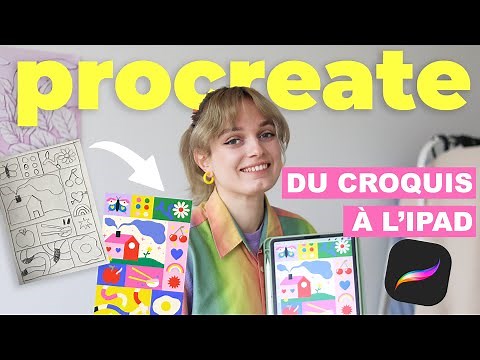 TUTO PROCREATE : Du croquis à l’iPad (brushes, couleurs, astuces...)