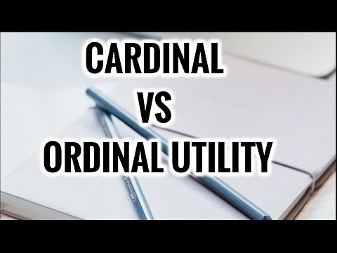 CARDINAL AND ORDINAL UTILITY