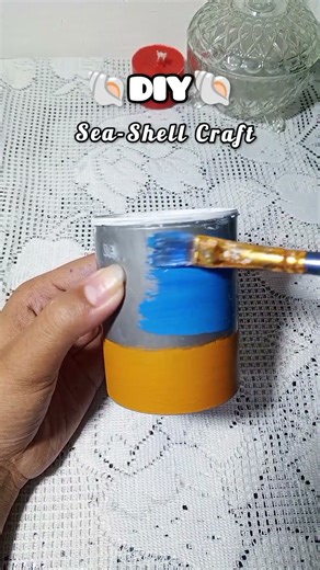 DIY Seashell Craft🌊🐚#SeaShellCraft #BeachCraftIdeas #SeaShellArt #SeaShellDecoration