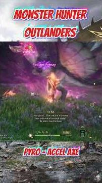 Using Pyro at Monster Hunter Outlanders Against Radiant Anjanath #monsterhunteroutlanders