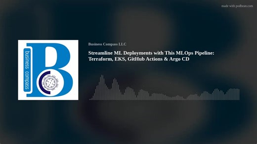 Streamline ML Deployments with This MLOps Pipeline: Terraform, EKS, GitHub Actions & Argo CD https://knowledge.businesscompassllc.com/streamline-ml-deployments-with-this-mlops-pipeline-terraform-eks-github-actions-argo-cd/ Machine learning teams waste countless hours wrestling with deployment complexities instead of building better models. This podcast walks you through building a robust MLOps pipeline using Terraform EKS deployment, GitHub Actions CI/CD, and Argo CD GitOps to automate your enti