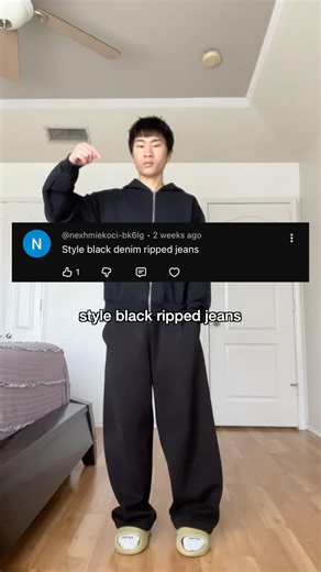 “Style Black Ripped Jeans” #fashion