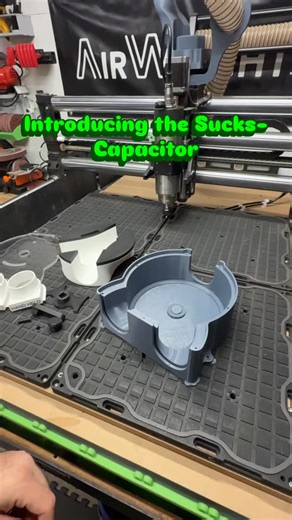 Switching between the CNC dust shroud, and the hand held vacuum quickly was annoying, now I can do either or both with one knob! Files available at www.diodepress.com Overkill? Maybe. Fun and functional? absolutely! I printed this out of PETG for the main body, and PLA for the remainder on a Bambu A1. #cnc #3dprinting | Diodepress