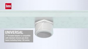 Oatey Round Gray PVC Shower Drain 422464